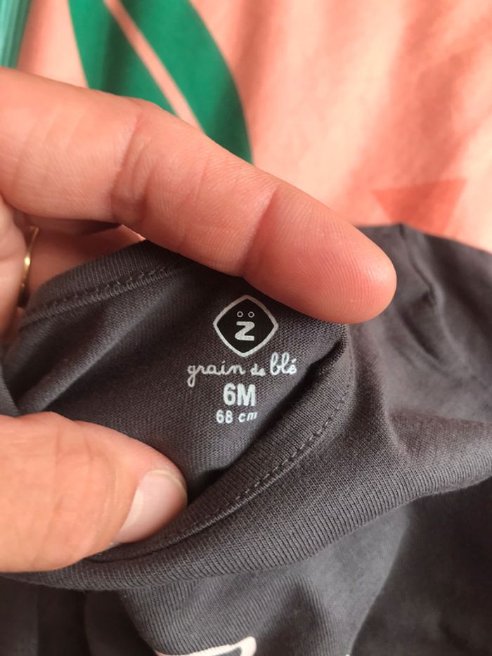 T-shirt manches longues 6 mois - photo numéro 2