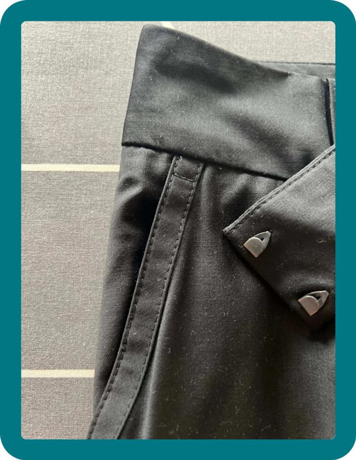 Pantalon en laine vierge extra fine satinée 36 - Pablo - photo numéro 7
