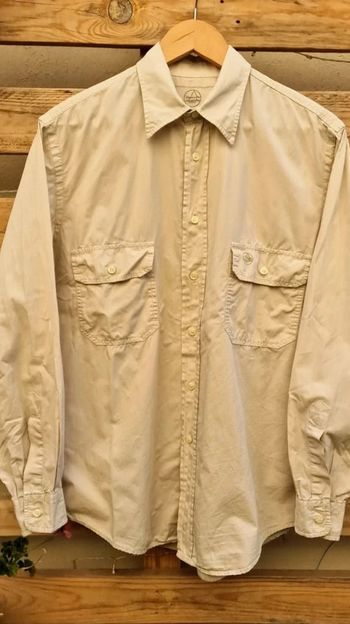Chemise Murphy and Nye, Beige, Manches Longues, Taille M, Parfait État