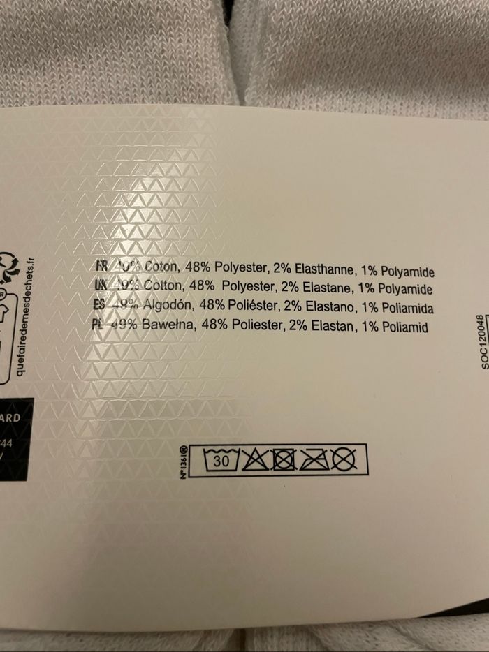 Lot de 10 paires de chaussette 43-46 - photo numéro 4