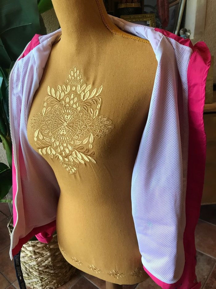 Tommy jeans coupe vent zippé taille xs rose - photo numéro 7