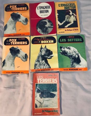 Lot de 7 livres Races de chien