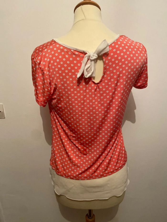 Blouse manche courte femme taille L - photo numéro 3