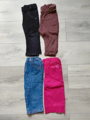 Lot de 4 pantalons velours hiver 18 mois