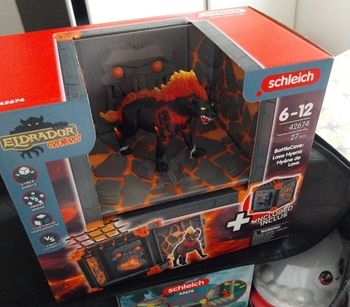 Schleich hyène de lave battle cave neuf 