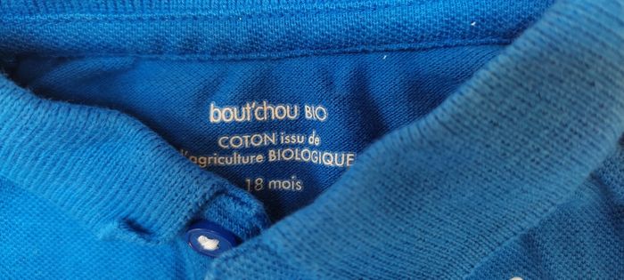 Polo t-shirt bleu bout'chou 18 mois - photo numéro 4