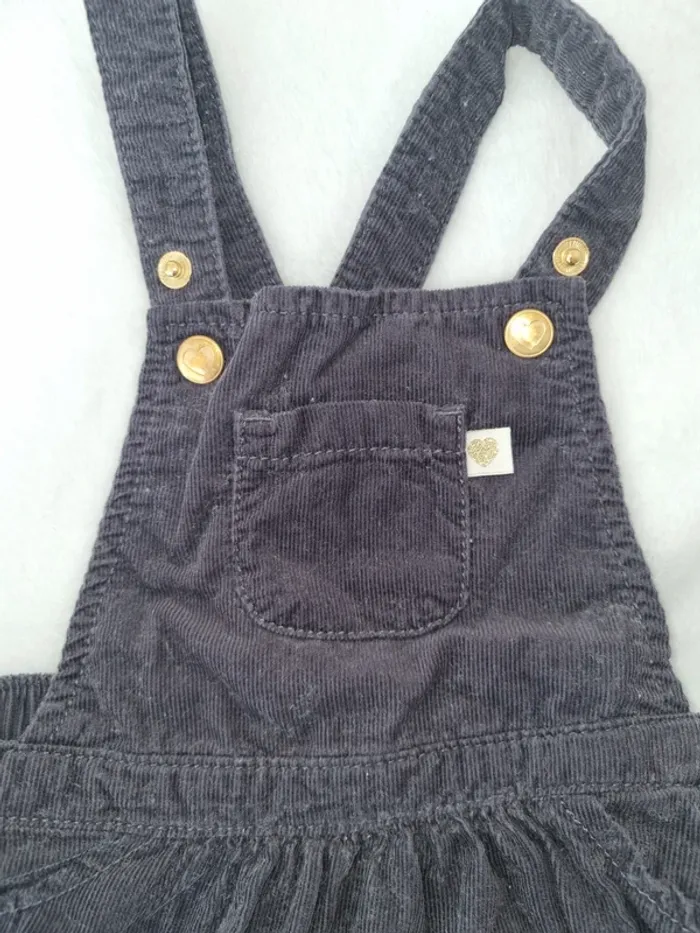 Robe velours côtelé taille 9 mois - photo numéro 3