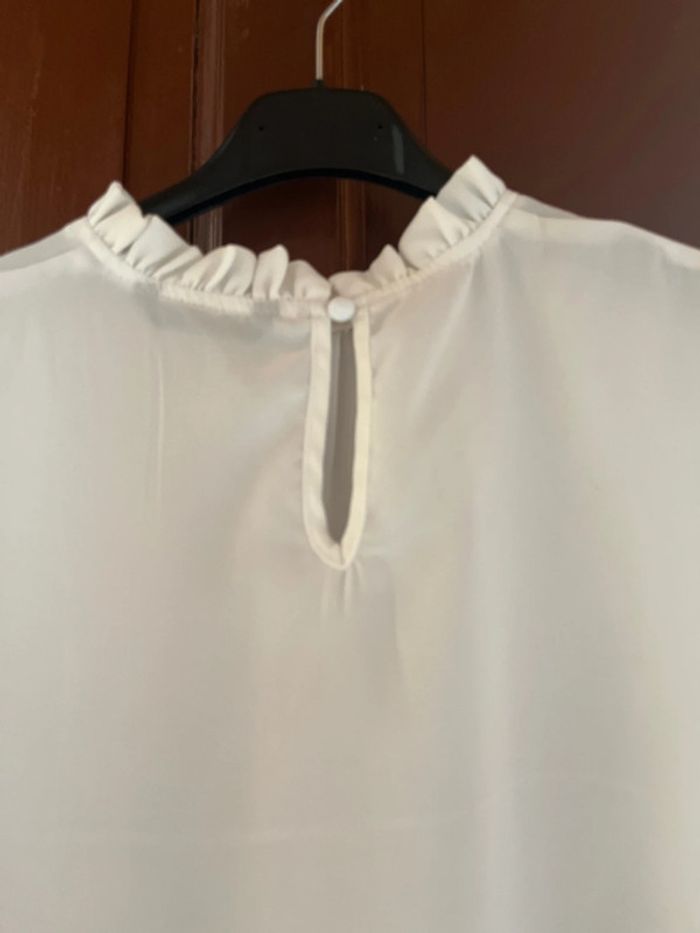 Chemisier femme blanc TBE taille S. SHEIN - photo numéro 3