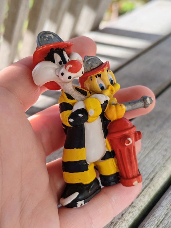 Figurine titi et Grosminet pompier - photo numéro 2