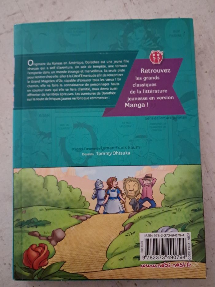 Manga Le magicien d'Oz - Collection Les grands classiques - Nobi Nobi - photo numéro 2