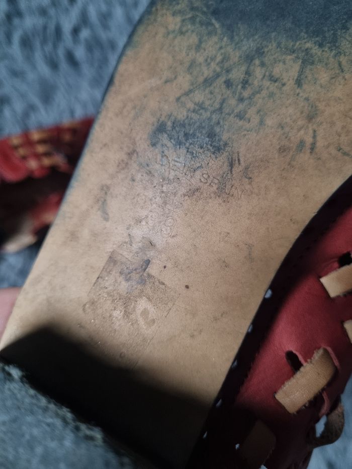 Sandales à talons bordeaux 39 en cuir - photo numéro 10