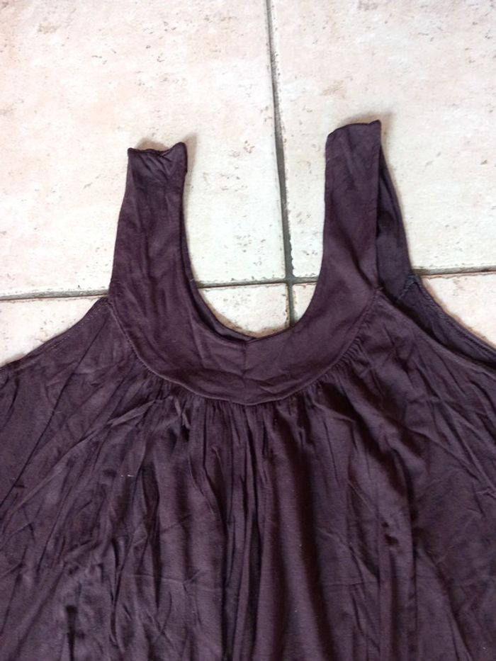 Tee-shirt débardeur T40 marron - photo numéro 2