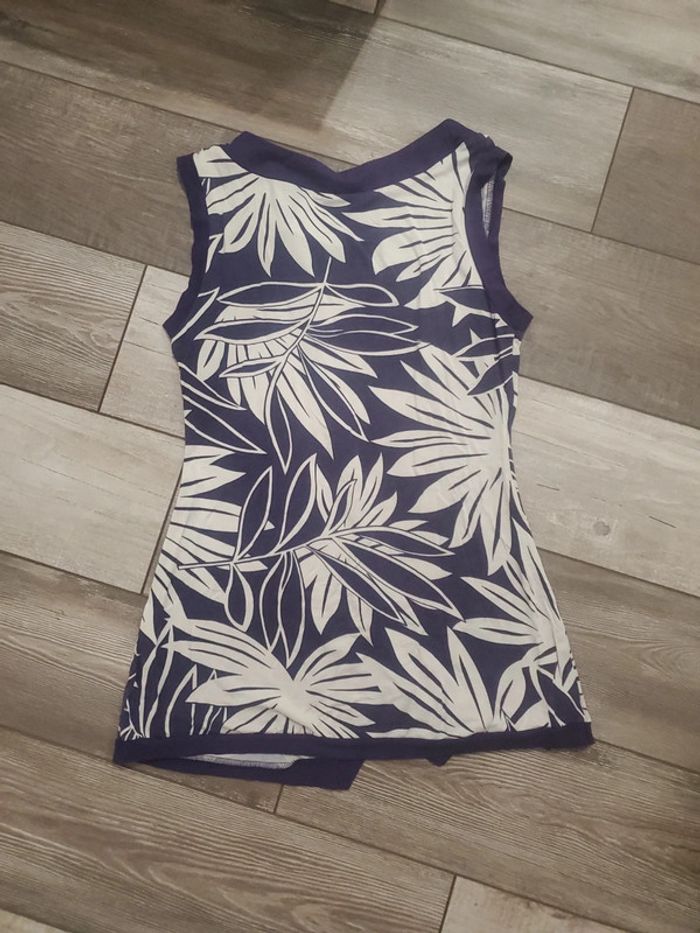 Débardeur à imprimé feuilles - Taille 1 - photo numéro 4