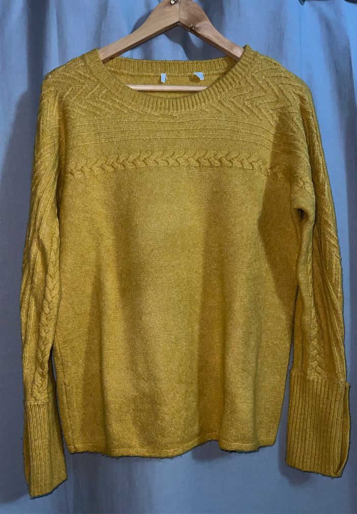 Pull d’Hiver moutarde femme