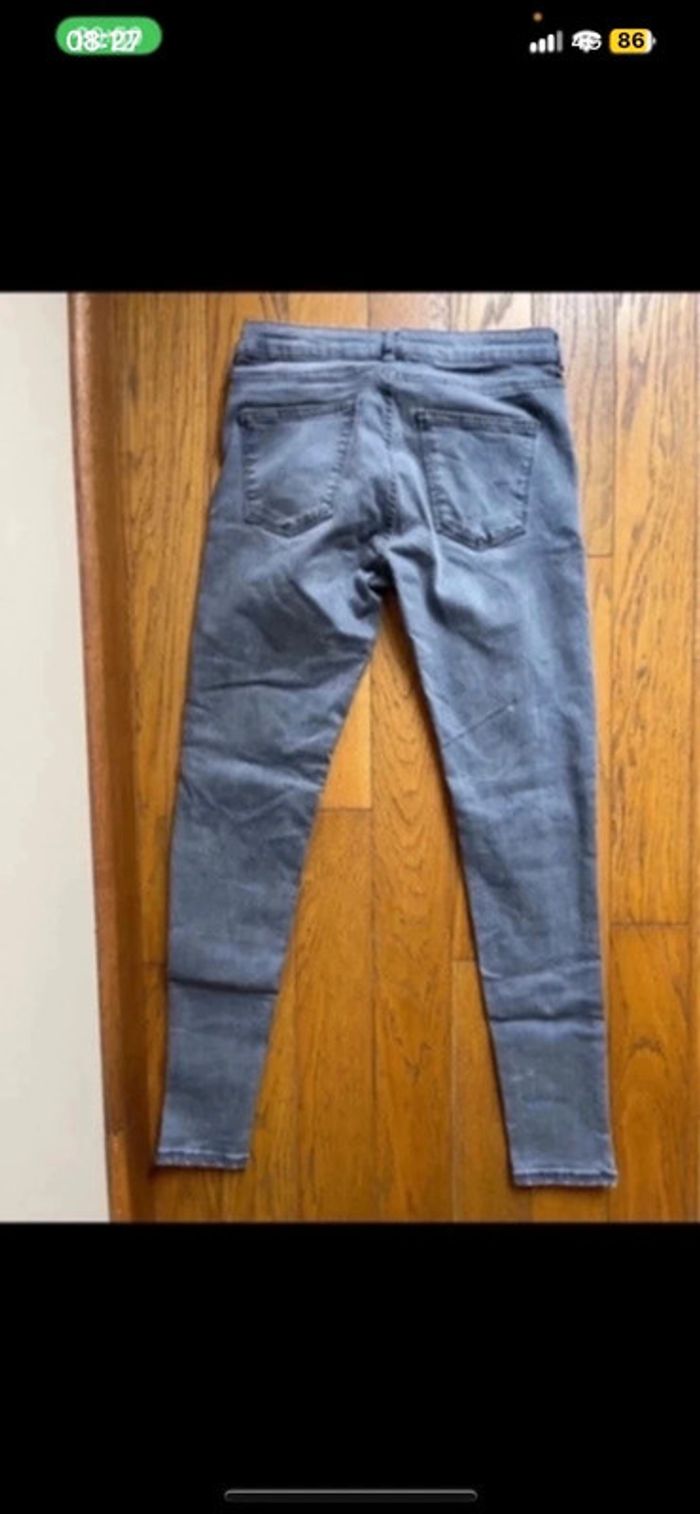 Sublime jean Zara skinny noir gris - photo numéro 6