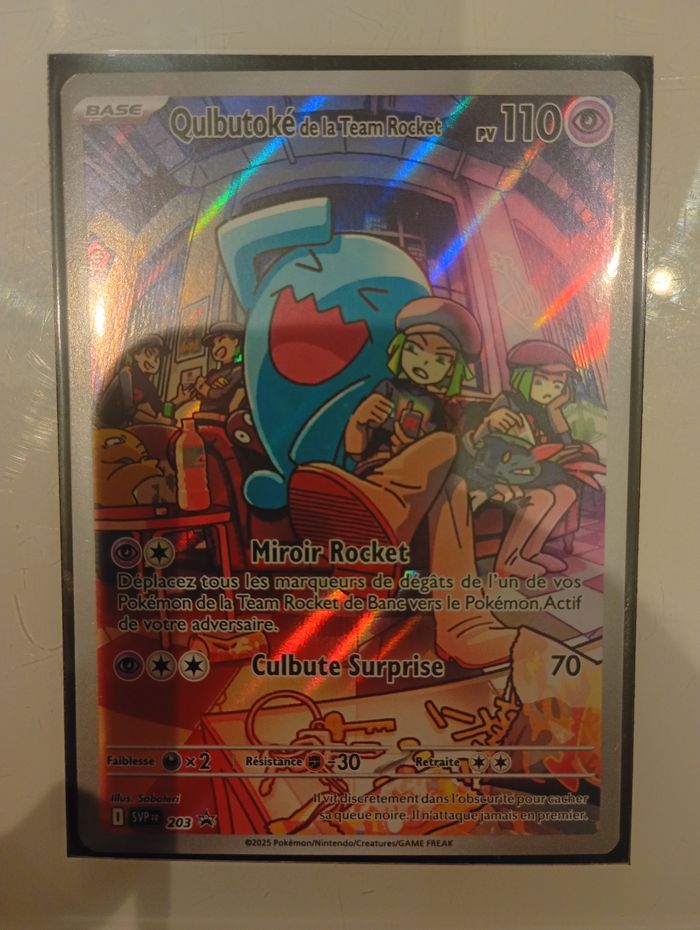 Carte Pokémon Qulbutoké de la Team Rocket 203162 Écarlate et Violet Surpuissance Obscure