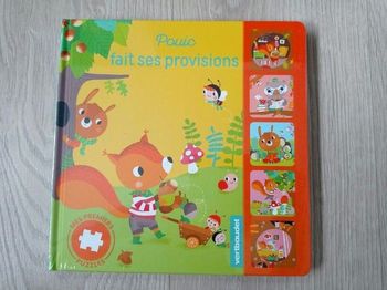 Livre puzzle Pouic fait ses provisions Auzou neuf