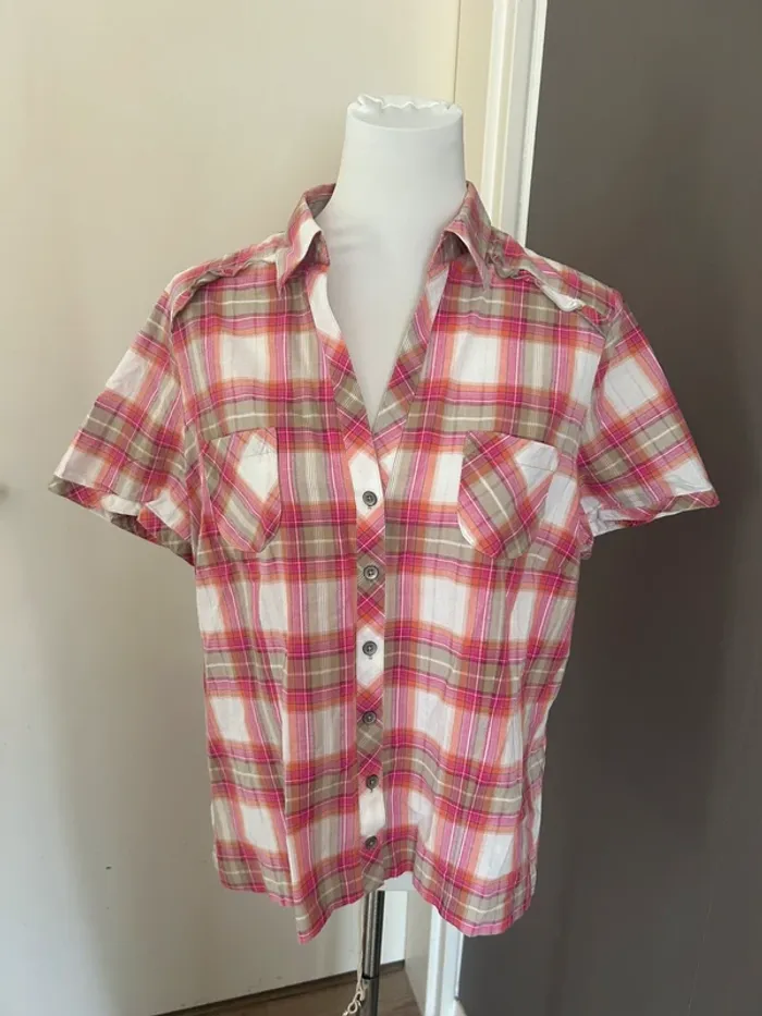 Canda by CA, chemise à carreaux femme, taille 40 - photo numéro 2