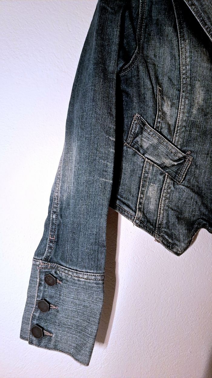 Veste en jean courte – Style blazer - photo numéro 6