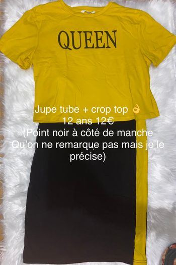 Ensemble jupe longue + crop top