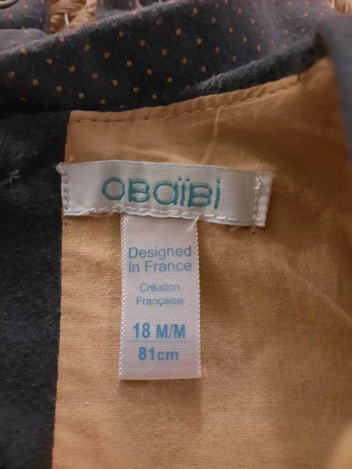 Ensemble robe chasuble et sous-pull Obaibi 18 mois - photo numéro 4