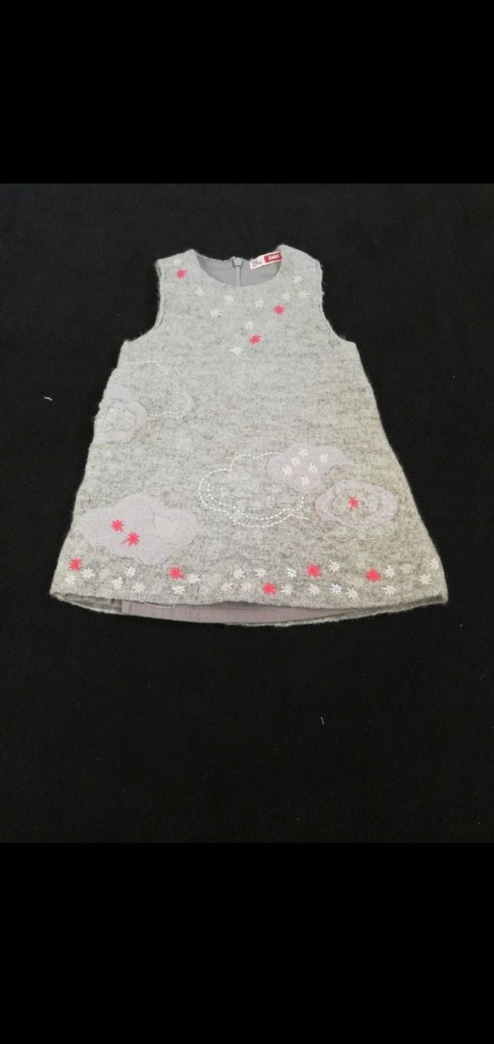 Robe manche courte fille 6 mois du pareil au même gris Du Pareil Au Même (DPAM) 6 mois Beebs