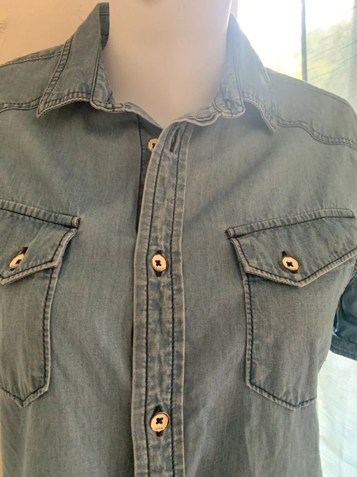 Chemise Kaporal jean taille 38 manches courtes - photo numéro 9