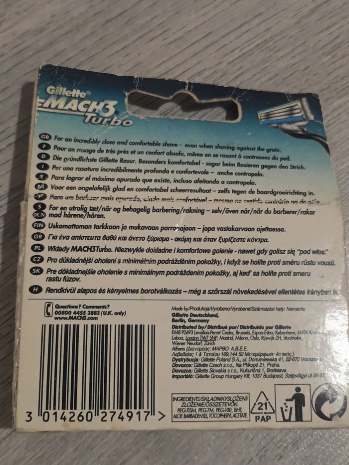 Pack Gillette Mach3 Turbo - photo numéro 2
