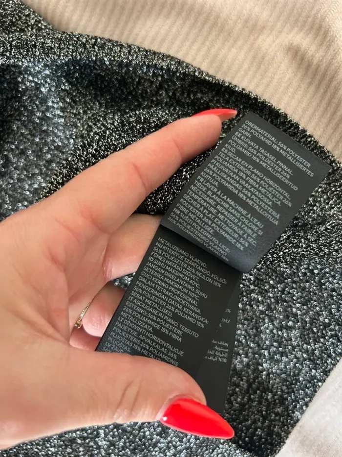 Débardeur gris argenté, H&M taille S - photo numéro 11