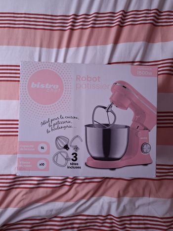 Robot pâtissier Bistro Chef 1500W - Rose pastel