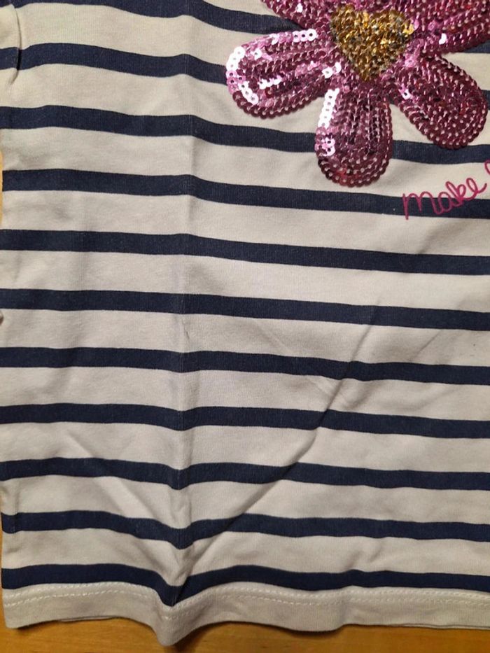 T-shirt manches longues pour fille taille 24 mois Marque in extenso bon état - photo numéro 4