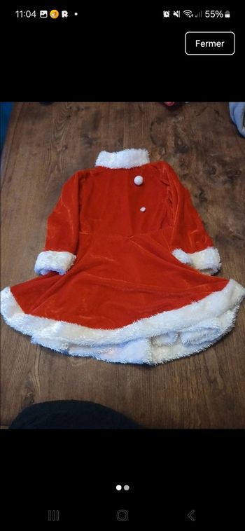 Robe de noel bébé fille 
