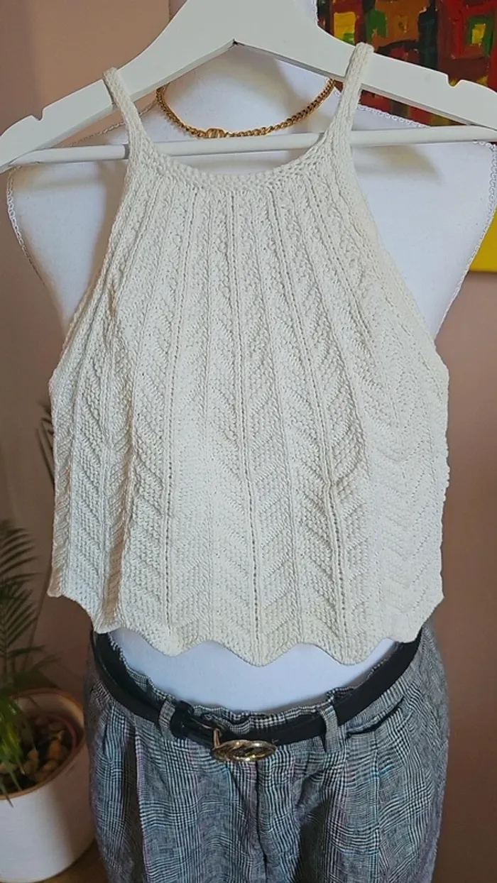 Top Zara 6/7 ans crochet boheme