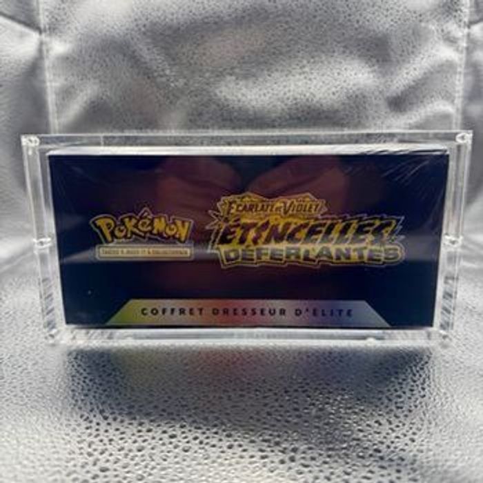 5 protections acryliques aimantées neuves pour ETB Pokémon - photo numéro 4