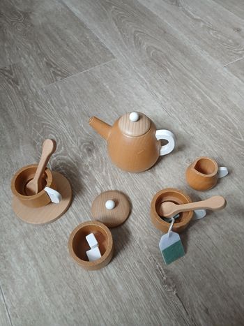 Jouet service à thé en bois vertbaudet
