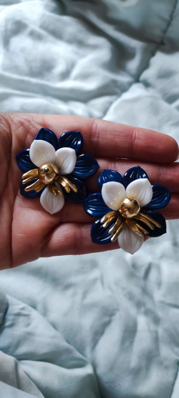 Boucles d'oreilles vintage printemps - photo numéro 2
