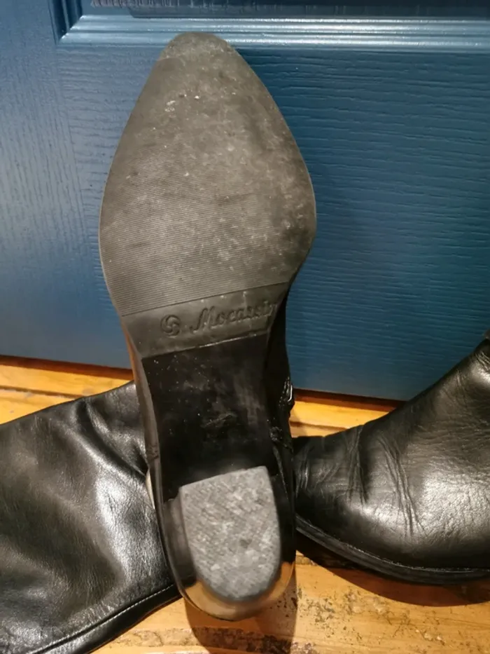 Bottes talon style cavalière - photo numéro 5