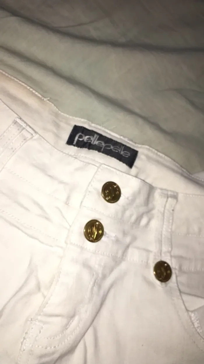Jean / pantalon slim blanc - photo numéro 4