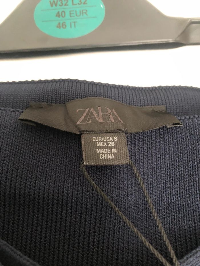 Superbe belle mini jupe en maille taille haute avec ceinture Zara neuve avec étiquette taille S - photo numéro 4
