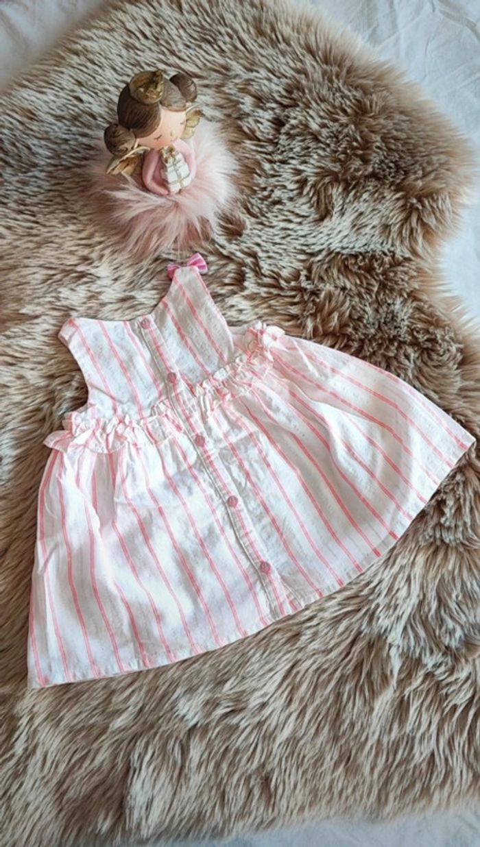 Robe rose blanche minnie disney 3 mois - photo numéro 2