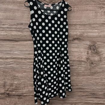 Robe à pois noir/blanc E&D - 36/S 38/M
