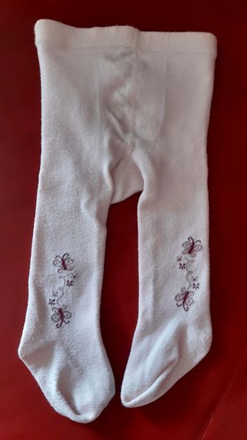 Collant rose papillon 3mois