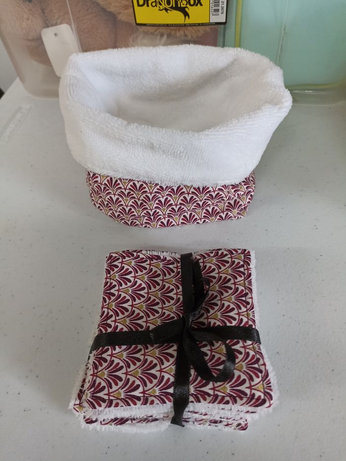 Panières et lingettes démaquillantes lavable - photo numéro 2