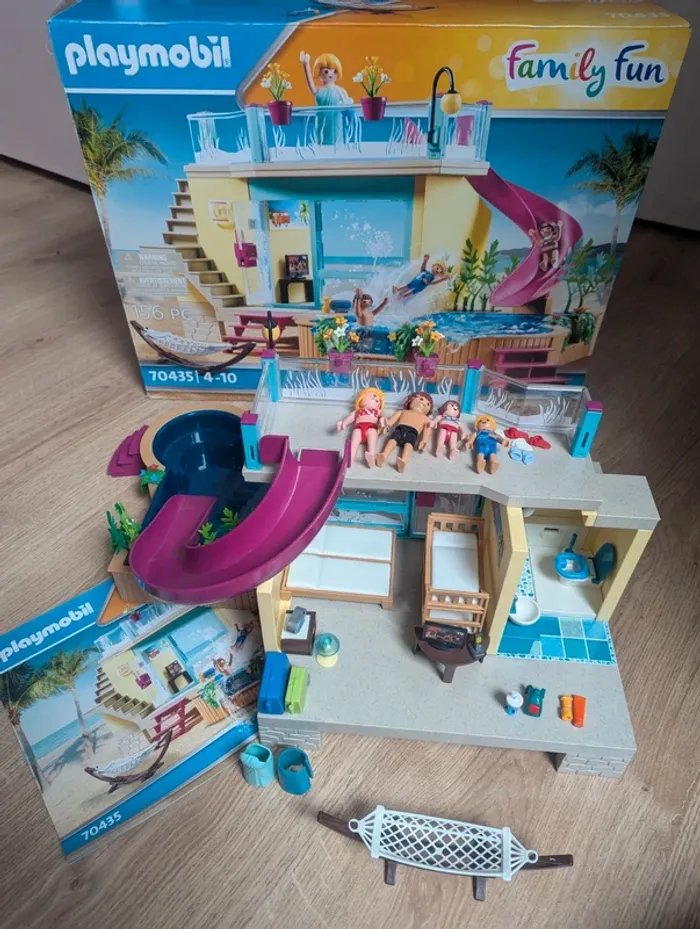 Bungalow avec piscine Playmobil 70435 - photo numéro 2