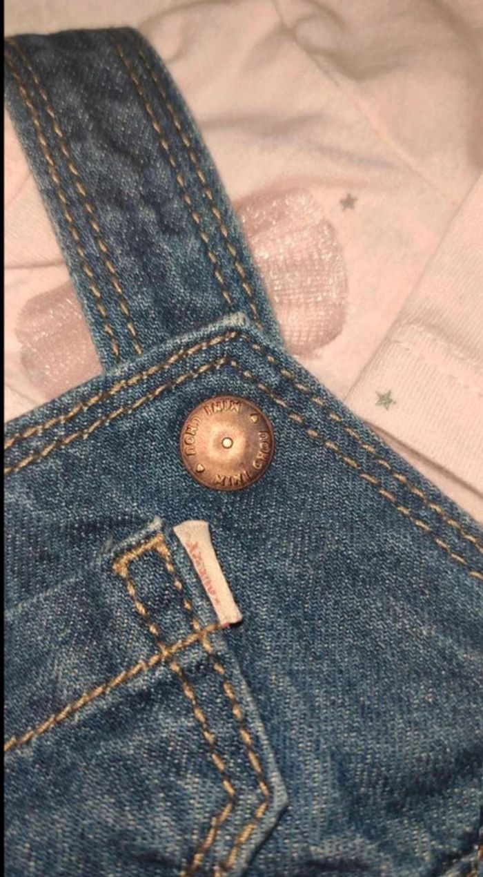 Robe jeans +  haut  1 mois - photo numéro 2