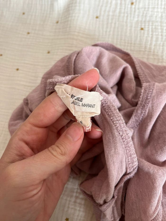 Tee shirt rose en lin - Isabel Marant étoile - S - photo numéro 5