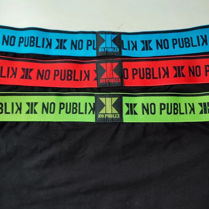 Lot de 3 boxers noirs en coton pour homme taille L, No Publik - photo numéro 5