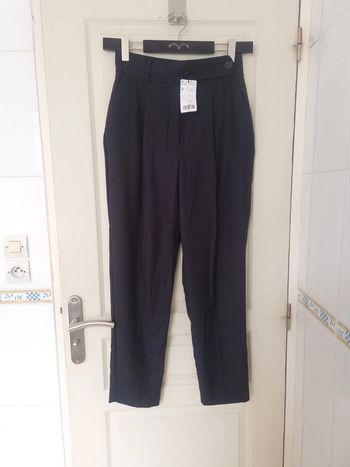 Neuf jolie pantalon droit noir femme mango taille M/38