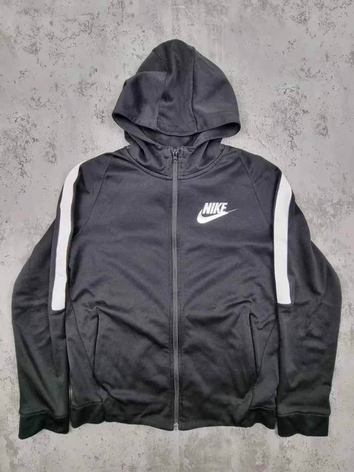 Gilet zippé Nike noir et blanc – Taille M Femme - photo numéro 3