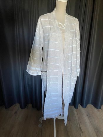 Robe de chambre en lin lavé Unisexe